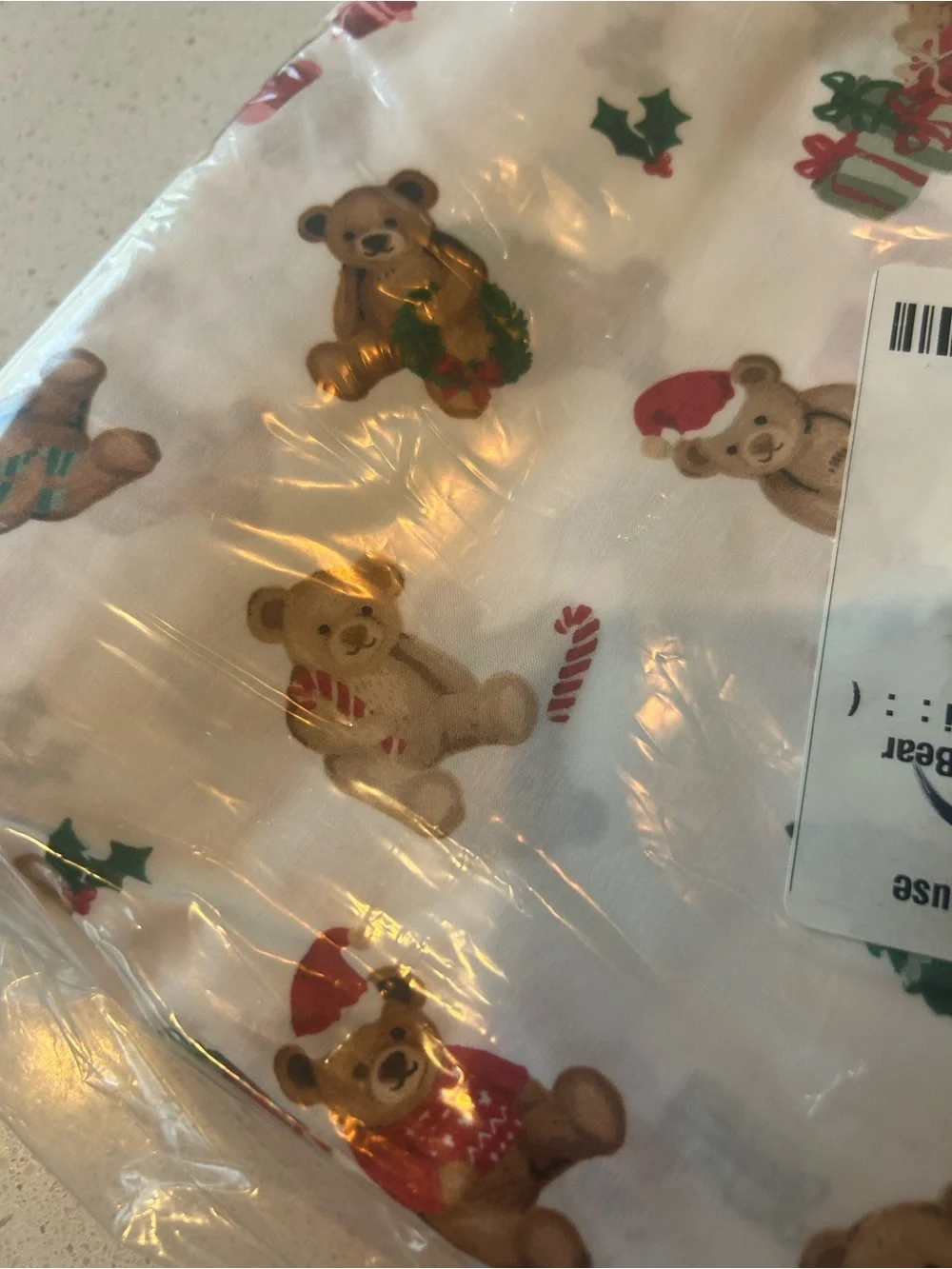 Pottery Barn Holiday Bears Twin Duvet Cover Christmas